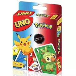 Um jogo de tabuleiro FLIP Pokémon, figura de desenho animado Pikachu, presente de formatura, jogo de cartas Uno, caixa