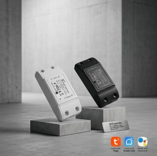Interruptor WiFi, Módulo de Relé de Automação Residencial Inteligente para Tuya e Alexa, Controle Remoto Wireless com