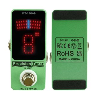 M-VAVE Pedal afinador de precisão True Bypass Display LED Afinador de guitarra cromático para baixo cromático Peças e