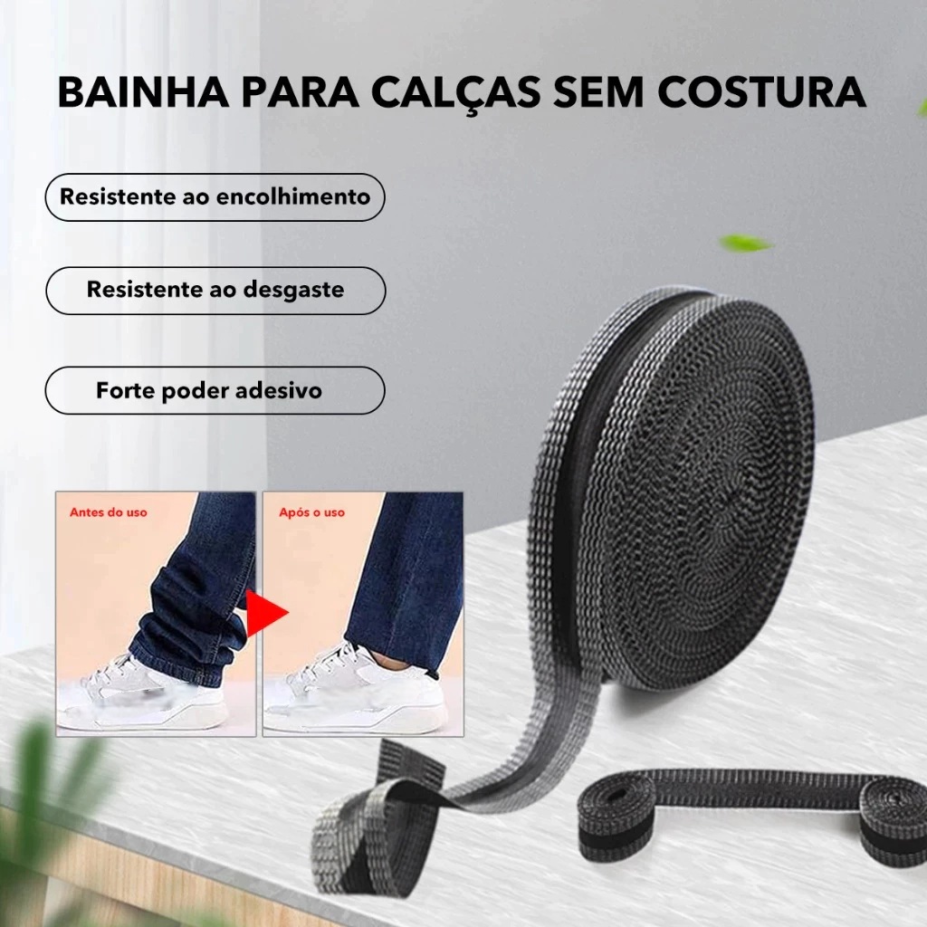 Ferramenta De Encurtamento E Achatamento De Bainha Calça Perna Manguito Aparar Borda Adesivo De Travamento Sem Costura D