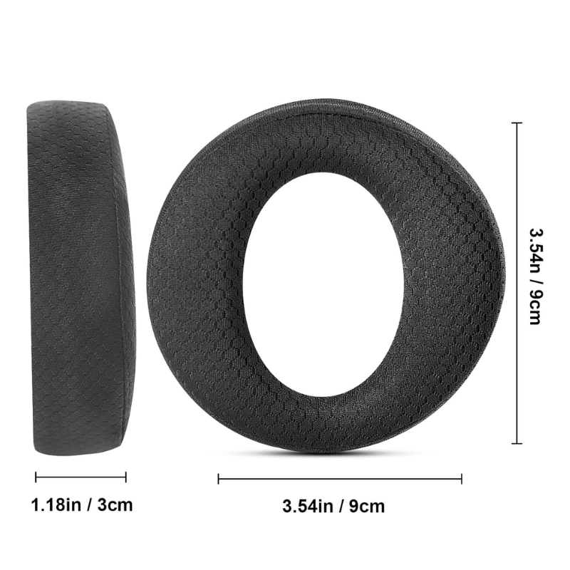 Almofadas de espuma de substituição para fones de ouvido sem fio Sony PS5 Pulse 3D Wireless (1 par), modelo Pro