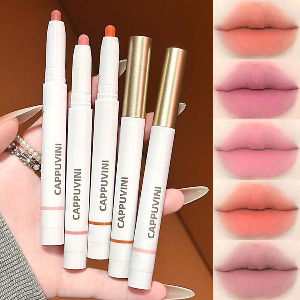 Lápis Delineador de Lábios Matte CAPPUVINI, Contorna e Define os Lábios, Longa Duração, À Prova d’Água, Não Transfere,