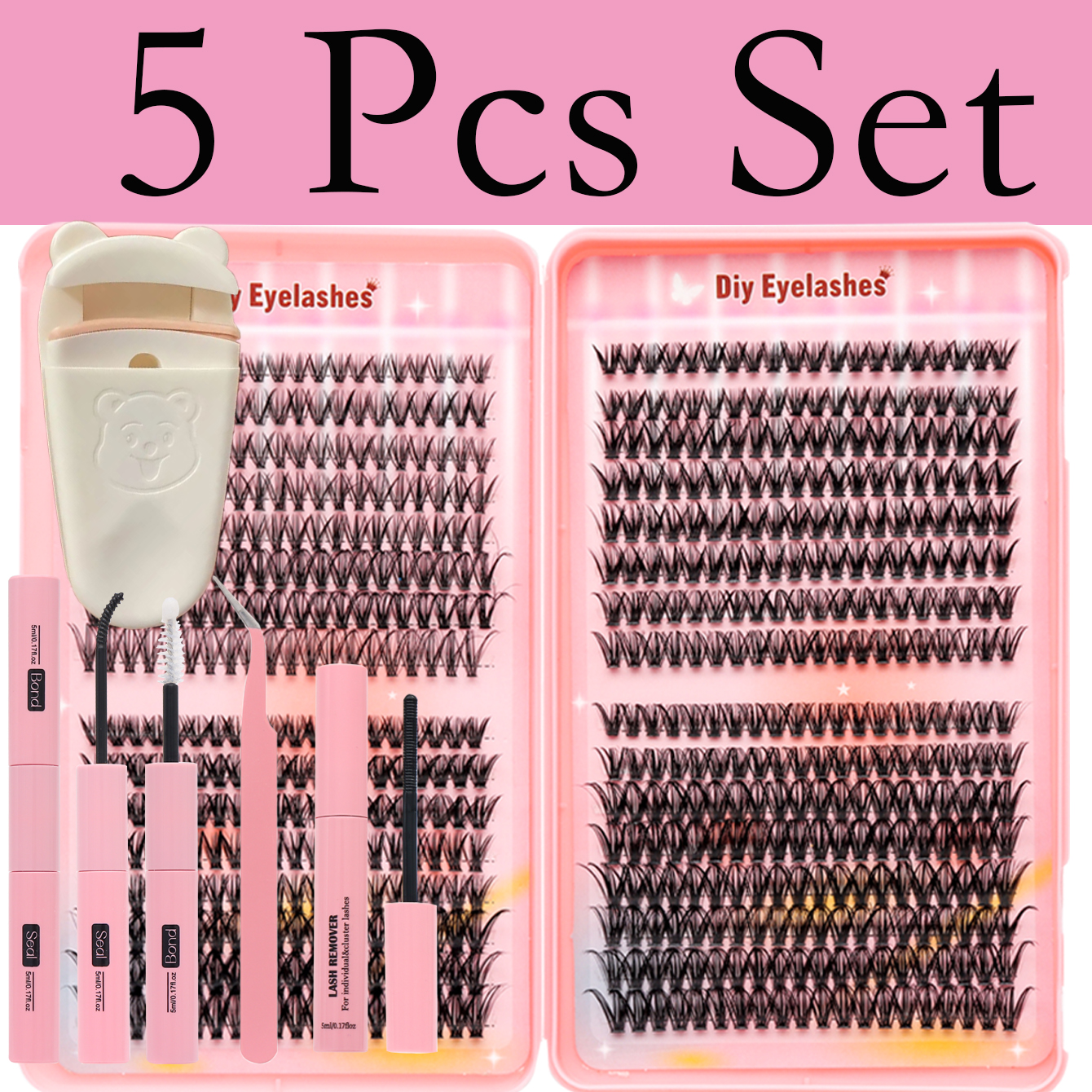 Kit De Extensão De Cílios 30D 40D 50D Diy Cluster Conjunto De Enxerto Individuais