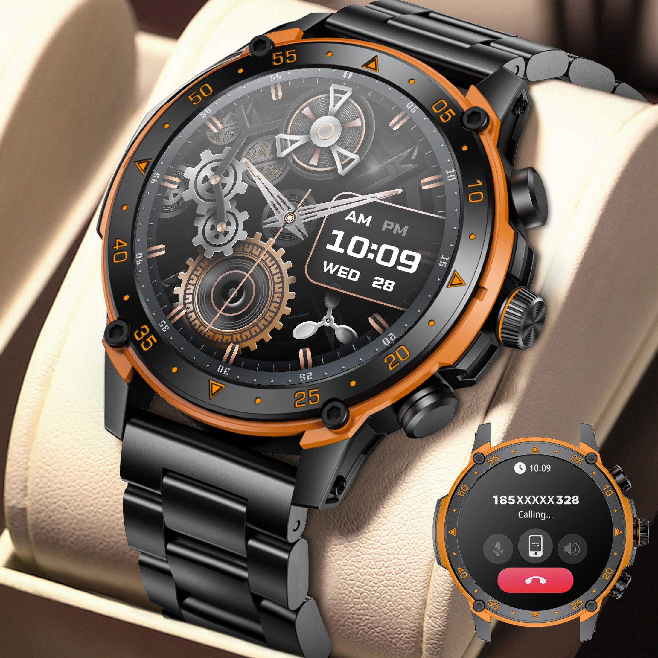 Smartwatch Relógio Inteligente À Prova D'água 3ATM 1.43 AMOLED Modos Multiesportivos 380mAh Bateria De Longa Duração