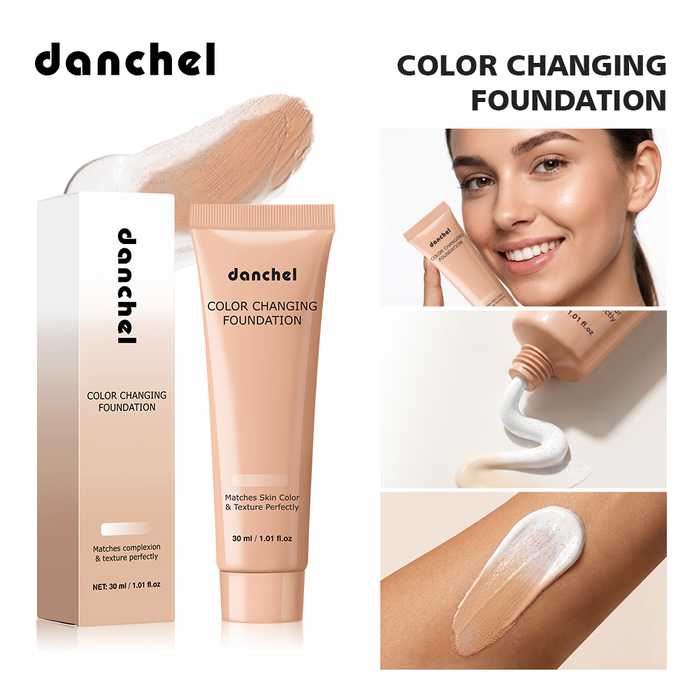 Base Corretiva Que Muda De Cor Da Pele Danchel-De Maquiagem Respirável E Com Controle De Óleo , Antiacne , Sem Bolo-Somb