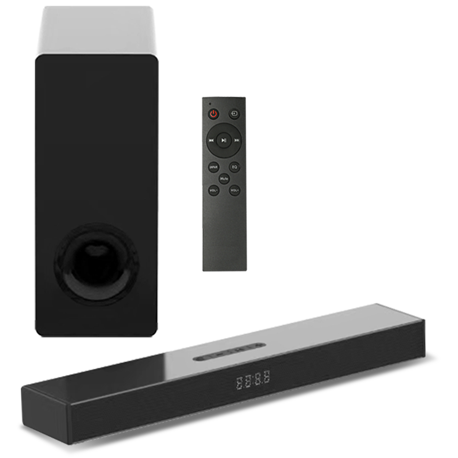 Barra De Som De TV Com Fio HDMI Sem Bluetooth 5.0 Home Theater Baixo Aprimorado Montável Na Parede