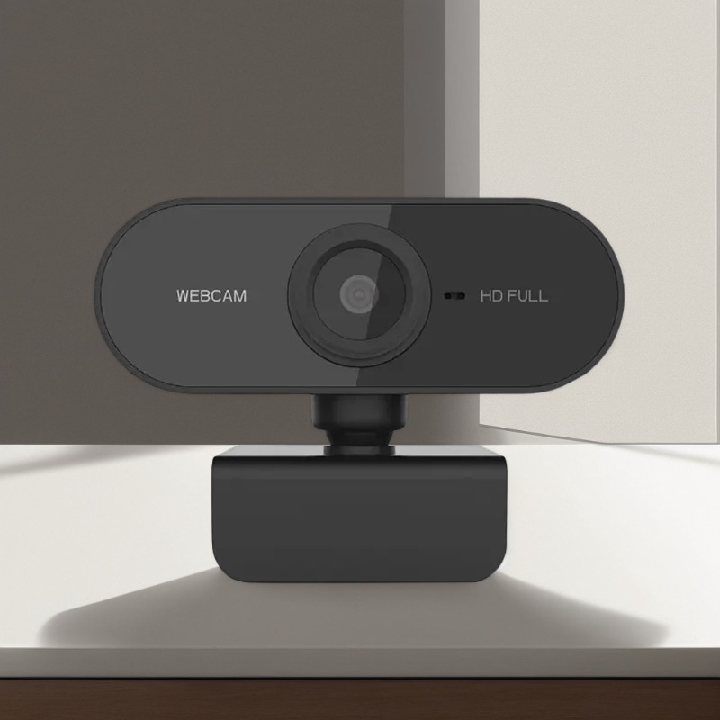 Câmera Web 1080p HD com Microfone Embutido, Câmera HD para Computador para Trabalho, com Suporte de Tripé