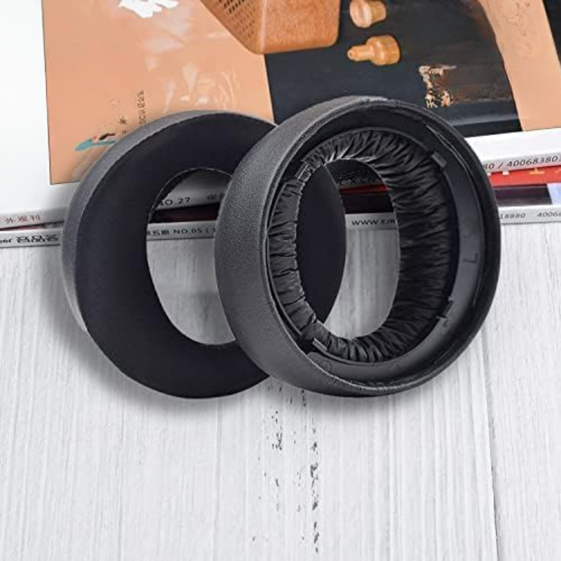Almofadas de substituição (par) para o fone de ouvido sem fio Sony PS5 Pulse 3D, peças de reparo para headset, feitas de