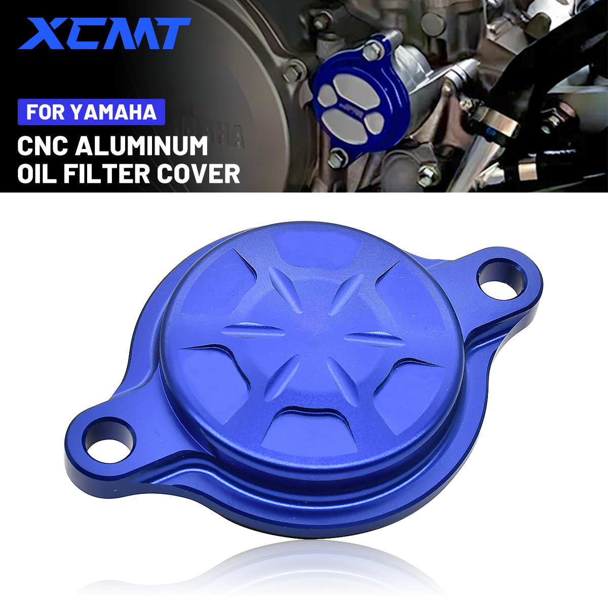 Tampa Do Filtro De Óleo De Alumínio CNC CAKEN Para Yamaha YZ250F YZ450F WR250F