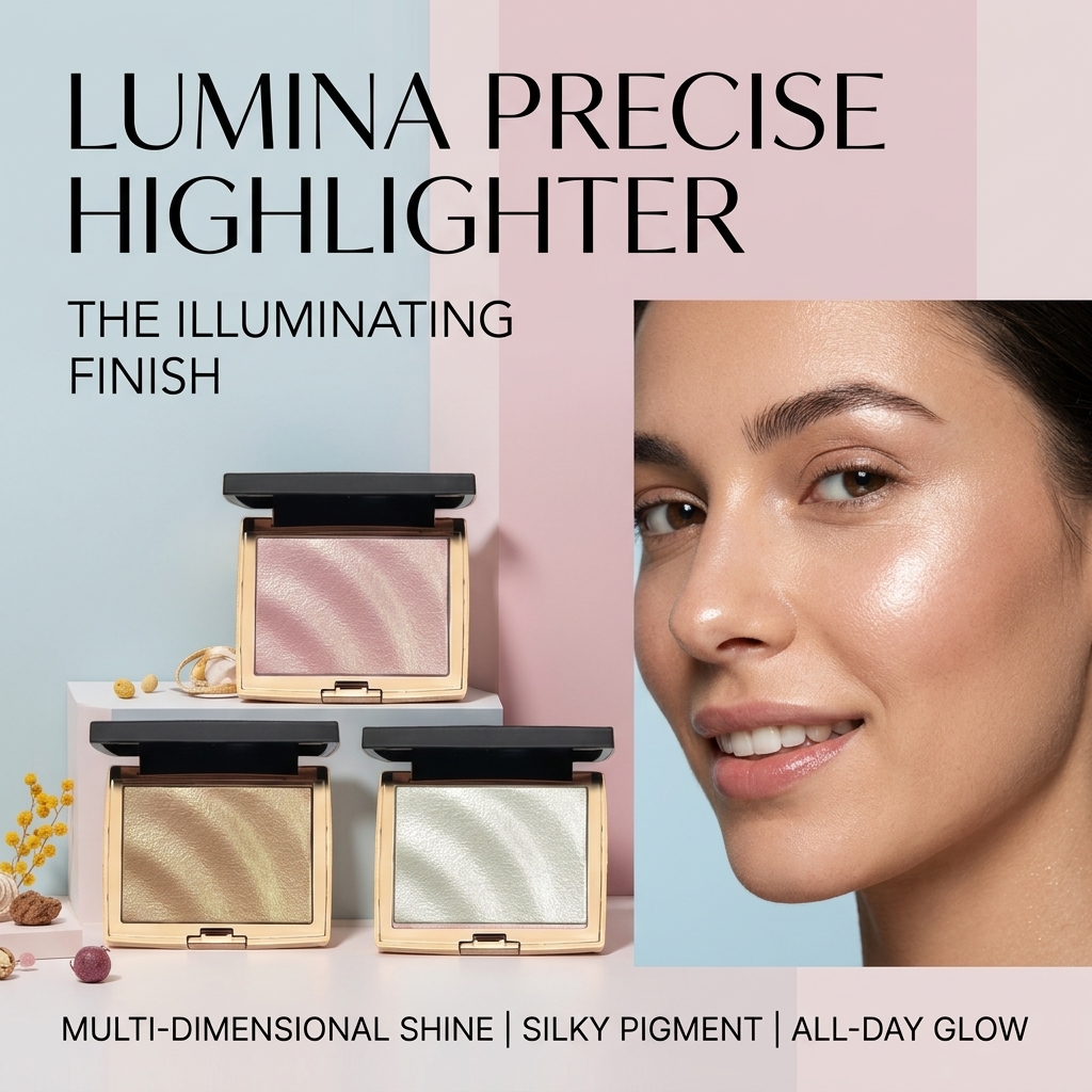 HOJO Highlight & Contour Palette Intense Sparkle Cremoso Blendable Formula Maquiagem Destaque Pó , ideals Para O Natal ,