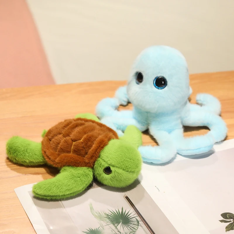 Novo Caranguejo Tubarão, Tartaruga Marinha, Polvo, Peixe-Palhaço Desenho Animado Animais Marinhos Pelúcia Brinquedo