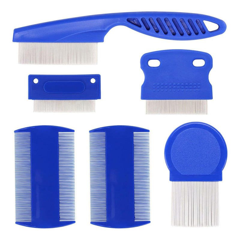 Conjunto de Ferramentas de Limpeza e Beleza, Pente de Piolho, Pente Antipulgas, Pente de Agulha de Dentes Densos