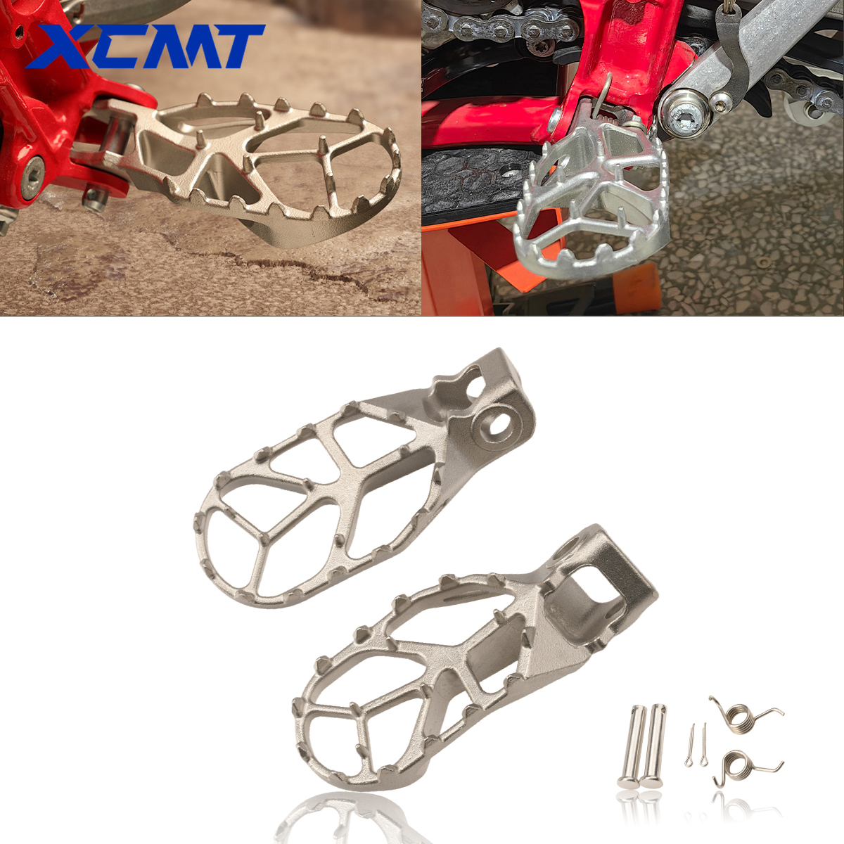 Apoio Para Os Pés Pegs Pedal Rest Pedaleiras De Plataforma Larga KTM SX65 Husqvarna TC
