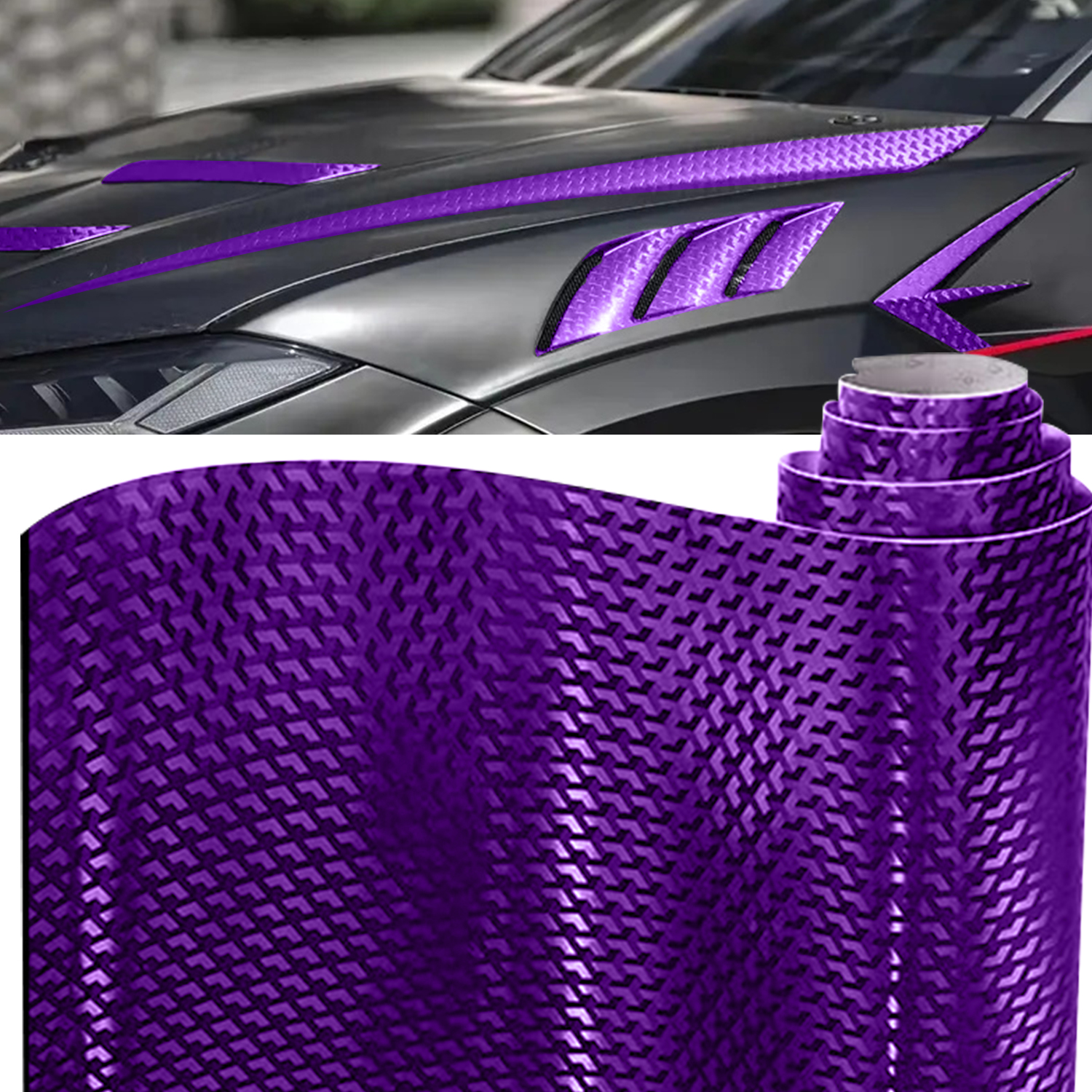 Filme de fibra de carbono para decoração interior e exterior de automóveis, motocicletas e computadores