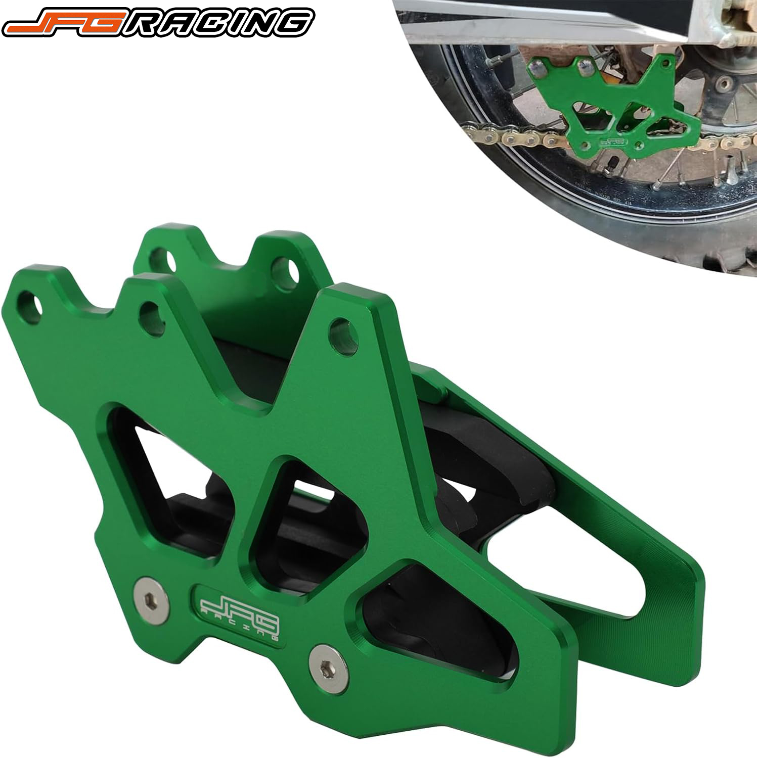 Guia de Corrente de Moto, Proteção Traseira de Corrente CNC para KX250F 2009-2018/KX450F 2009-2018/KX250