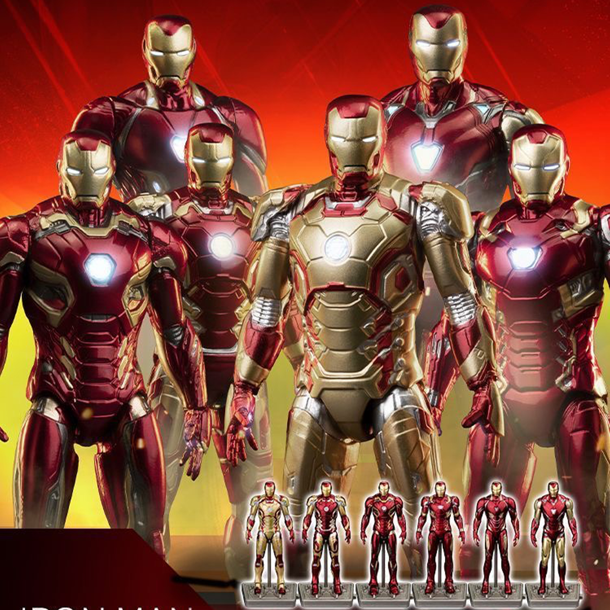 Marvel Iron Man Figuras De Ação De 4 Polegadas Estátua MK3 MK7 MK85 Modelo De Liga De Super-Herói Decoração De Mesa Brin