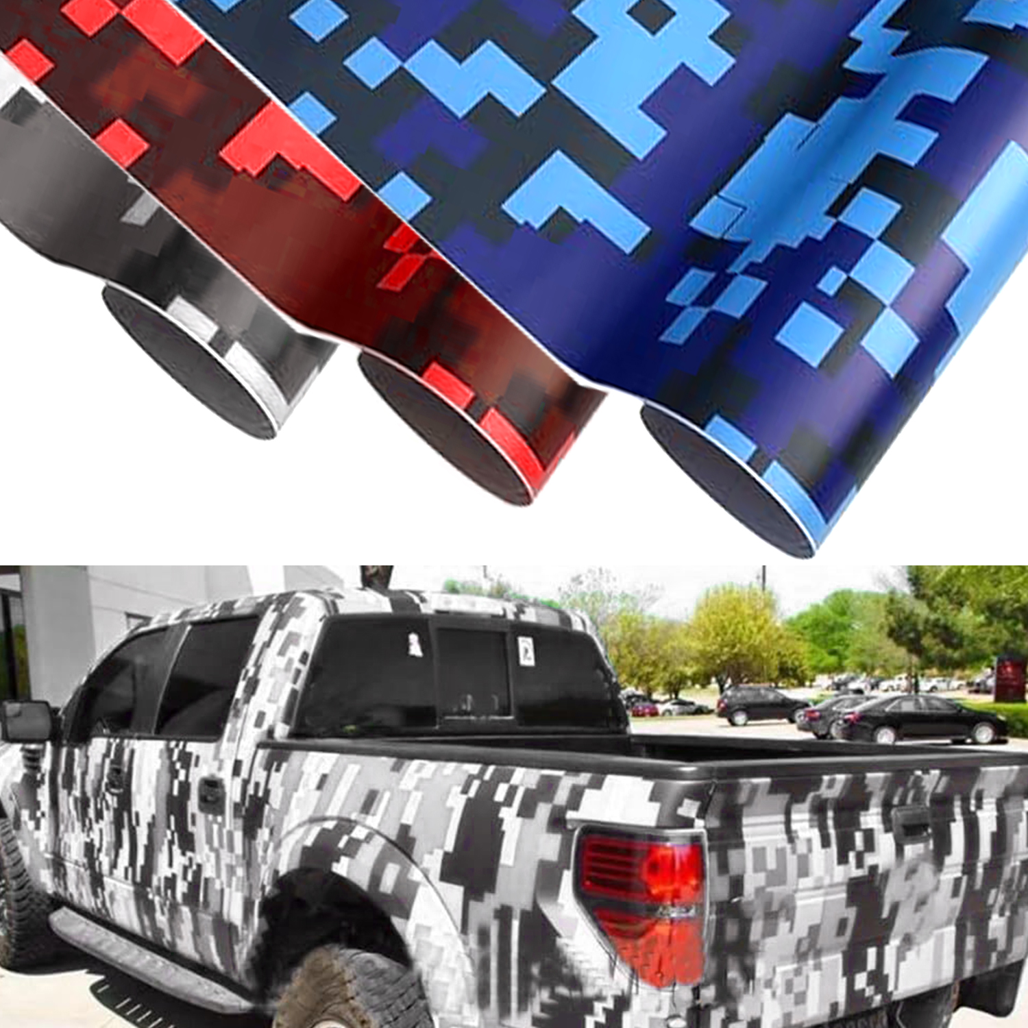 Adesivo de Mosaico para Veículos, Motos, Laptops e Computadores