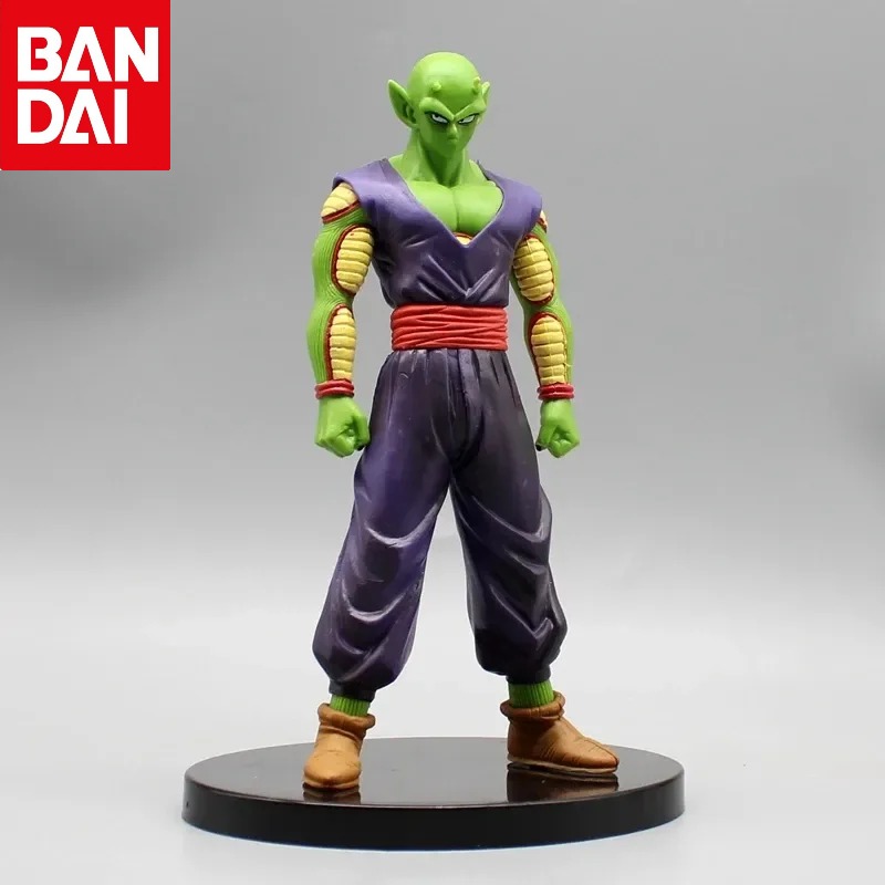 Bandai 19cm Figura de Anime Dragon Ball Goku Jovem Piccolo Drum Piano King Piccolo Estatueta Estátua Modelo PVC Coleção