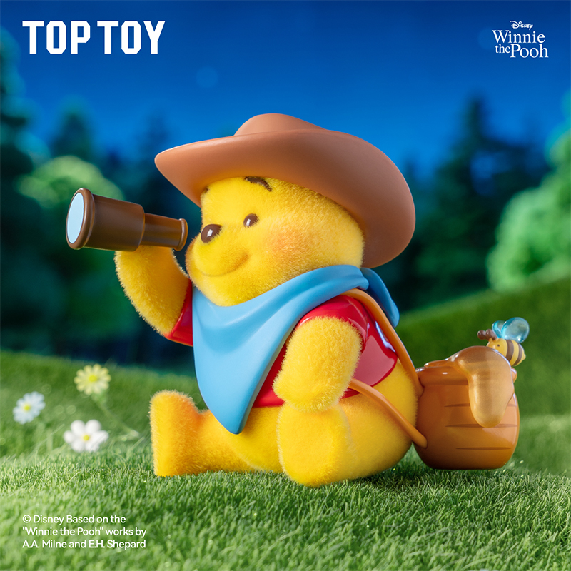 TOPTOY Série Disney Ursinho Pooh 100o Aniversário Busca do Mel Figura Caixa Surpresa (11cm×11cm×12cm) Caixa Misteriosa