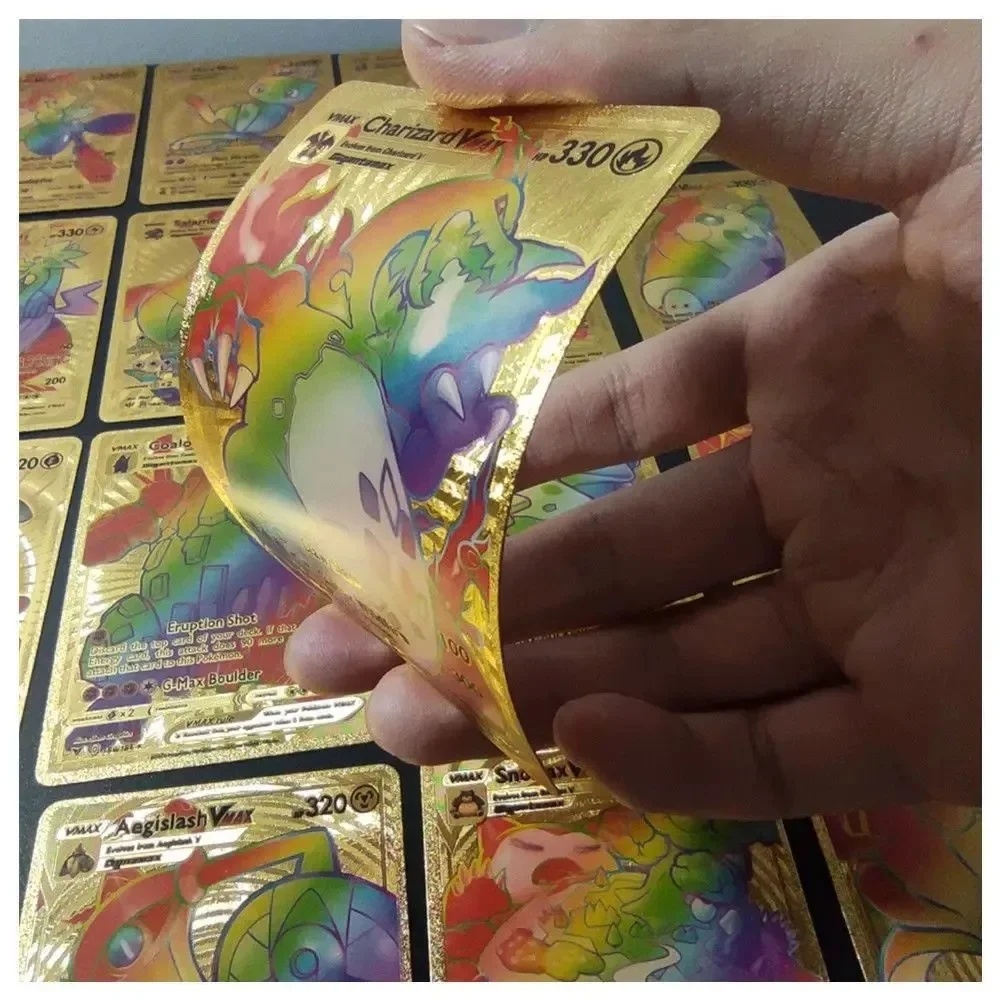 Cartas De Folha De Ouro Pokémon, Batalha Em Inglês, Charizard VMAX GX, Coleção De Colecionáveis, Pacote De Reforço · foto 2