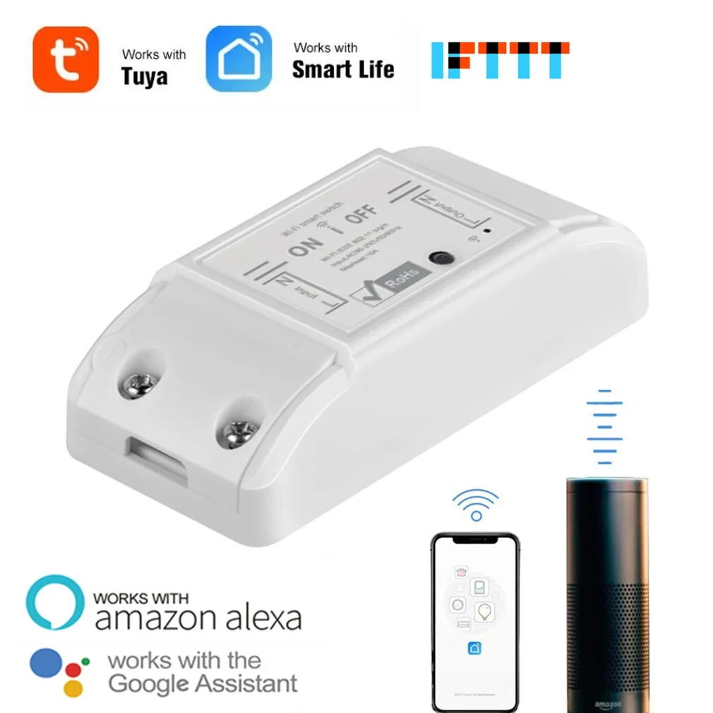 Disjuntor Universal Temporizador Vida Inteligente APP Interruptor Sem Fio Controle Remoto Funciona Com Alexa Google Assi