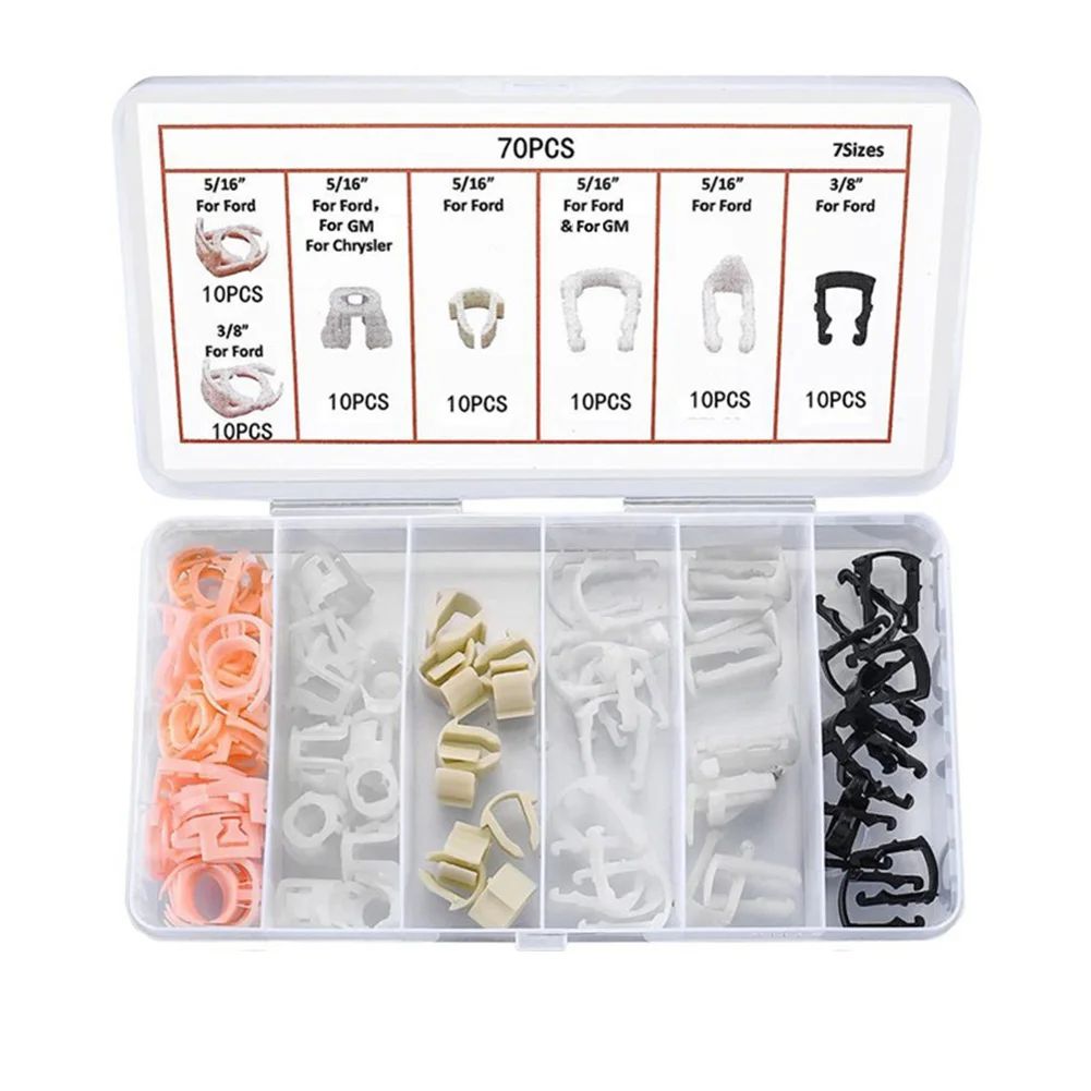 Universal Espadarte Linha De Combustível Retentor Clipe Variedade 70 Pçs Kit Para Ford Acessório Do Carro Resistente À C