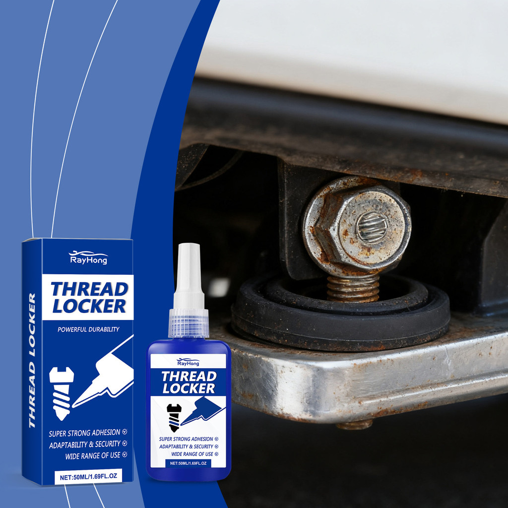 Thread Locker 50 ml – Fixação Permanente de Alta Resistência para Parafusos e Porcas, Resistente a Vibrações, Alta