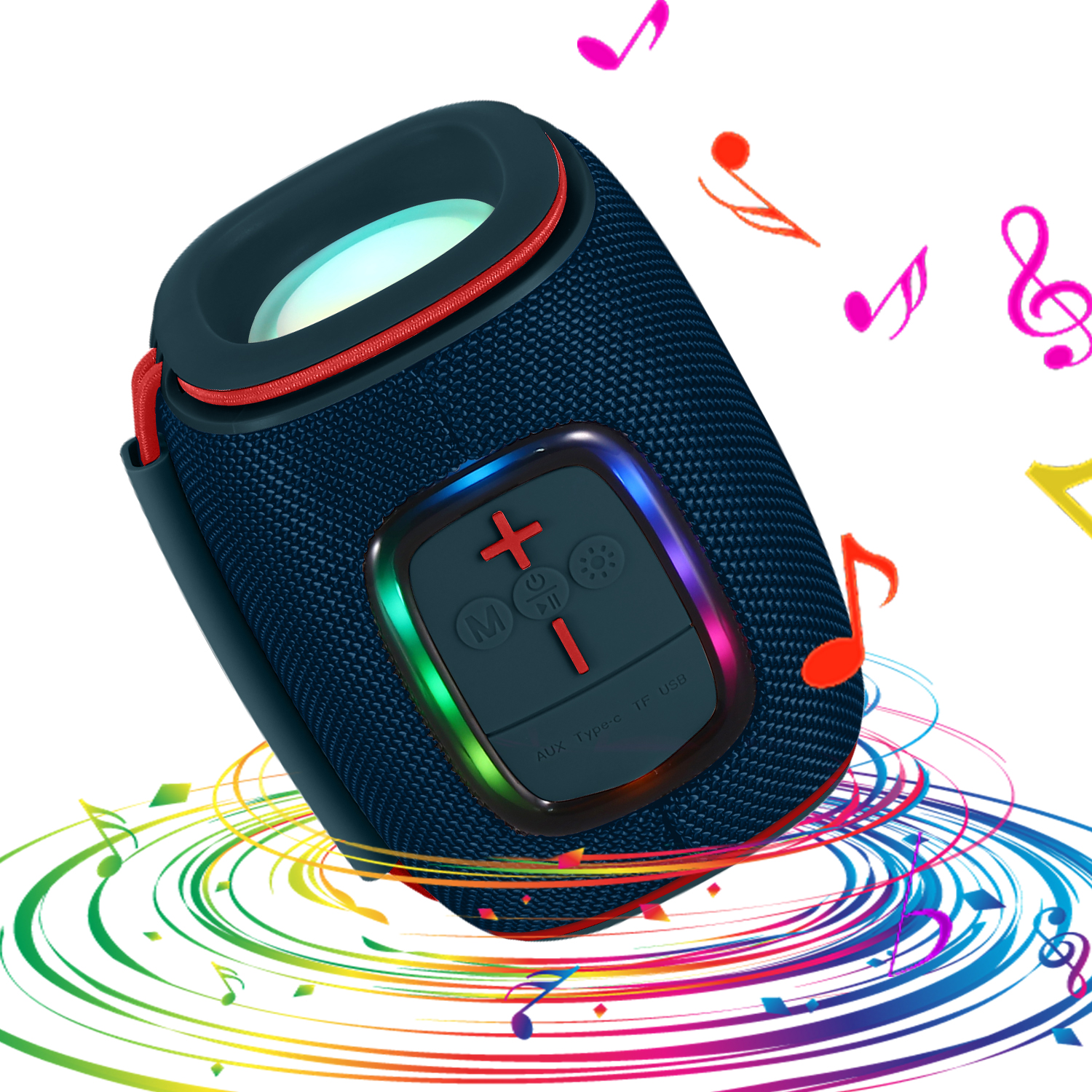 Caixa de Som Bluetooth, Sem Fio Portátil para Uso Externo, Perfeita para Casa, Praia, Festa, Exterior