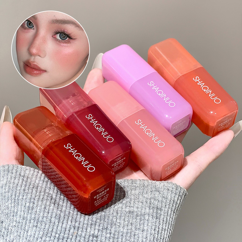Blush Líquido Misty Drunk, Estilo Coreano Hidratante, Ilumina o Tom da Pele, Brilho Suave de Longa Duração