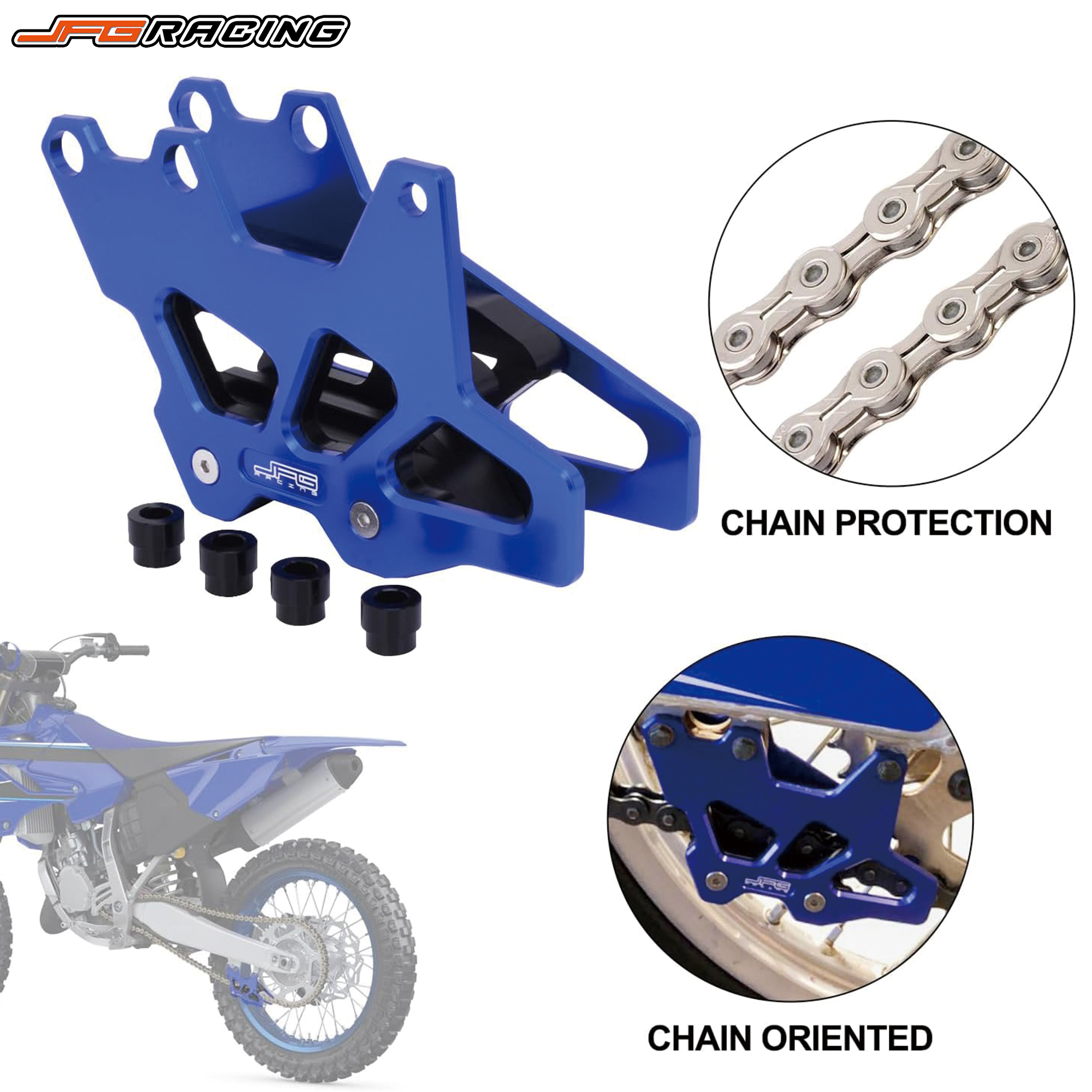 Protetor De Guia De Corrente CNC Para Yamaha YZ125-450 Suzuki DRZ400 Series
