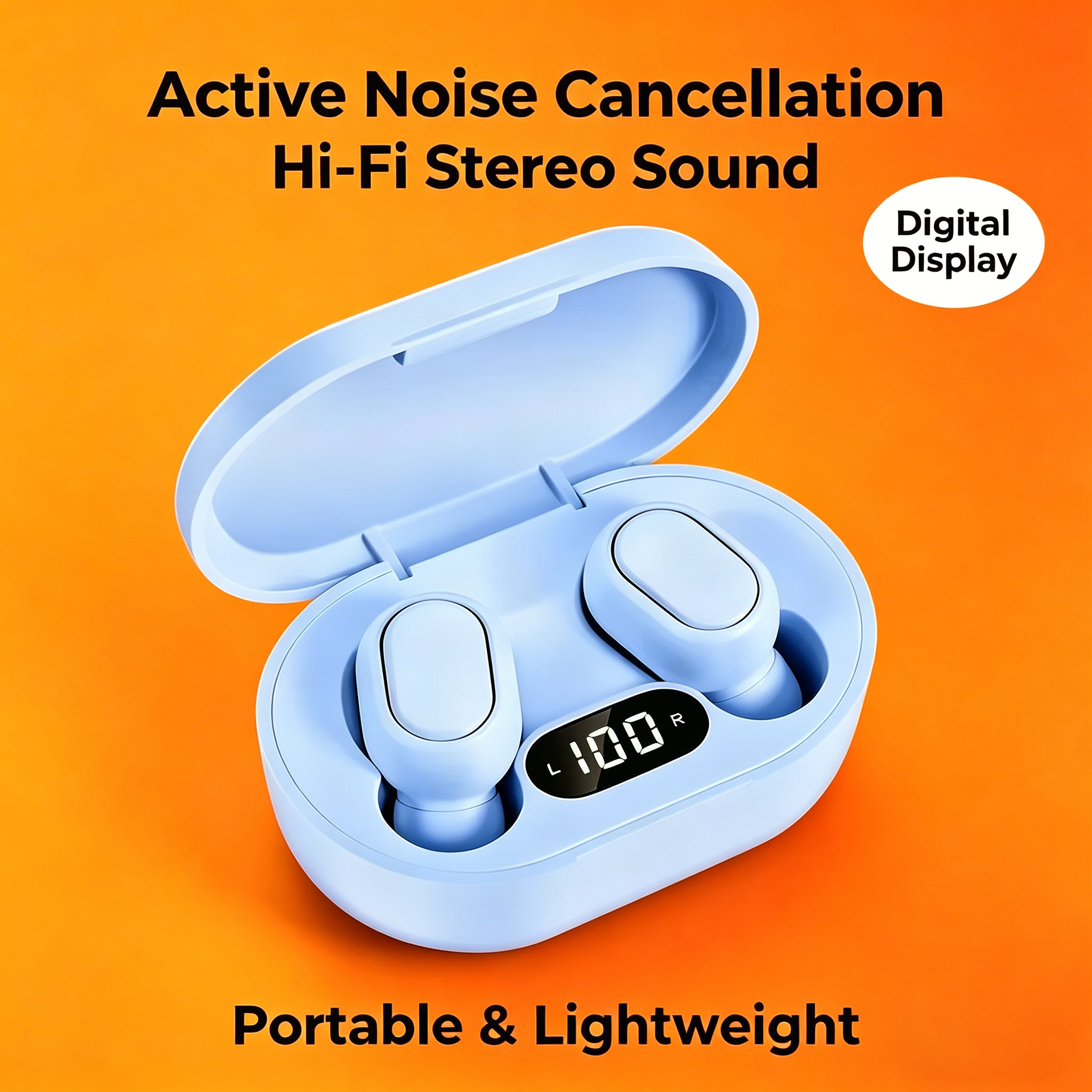 Fones De Ouvido TWS Bluetooth Com Cancelamento De Ruído HiFi Estéreo Portátil Sem Fio Microfone Para Jogos Uso Diário Vi