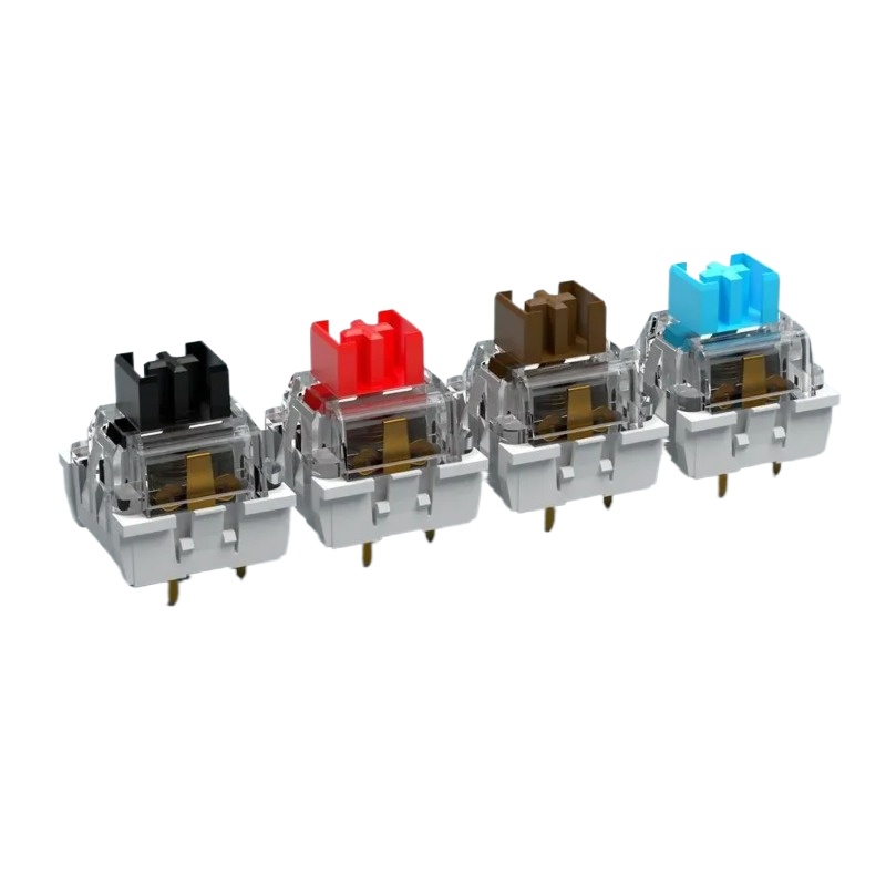 ITLY 30PCS Teclado Mecânico à Prova de Poeira, Interruptor Tátil Clicado, 3 Pinos, Extrator de Teclas + Extrator de