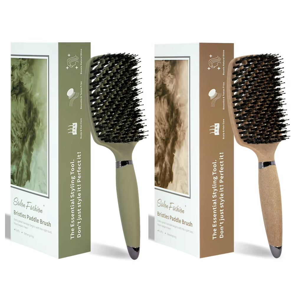 Pente de Massagem com Almofada de Ar para Cabelo de Porco, Pente para Alisar em Casa, Antiestático e Modelador de Volume