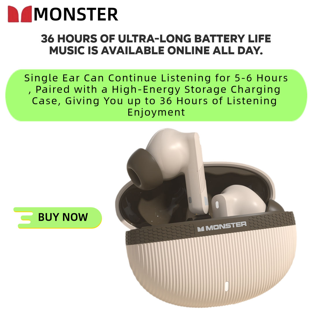  Fones de Ouvido Sem Fio Bluetooth Monoprice GT22, Fones de Ouvido Esportivos para Escritório, Fones Intra-Auriculares