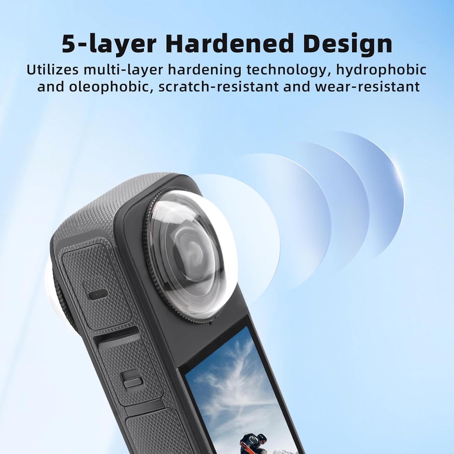 Para Insta360 X5 Lente Tampa Protetor Guarda Capa Acessório De Tela Presente De Natal