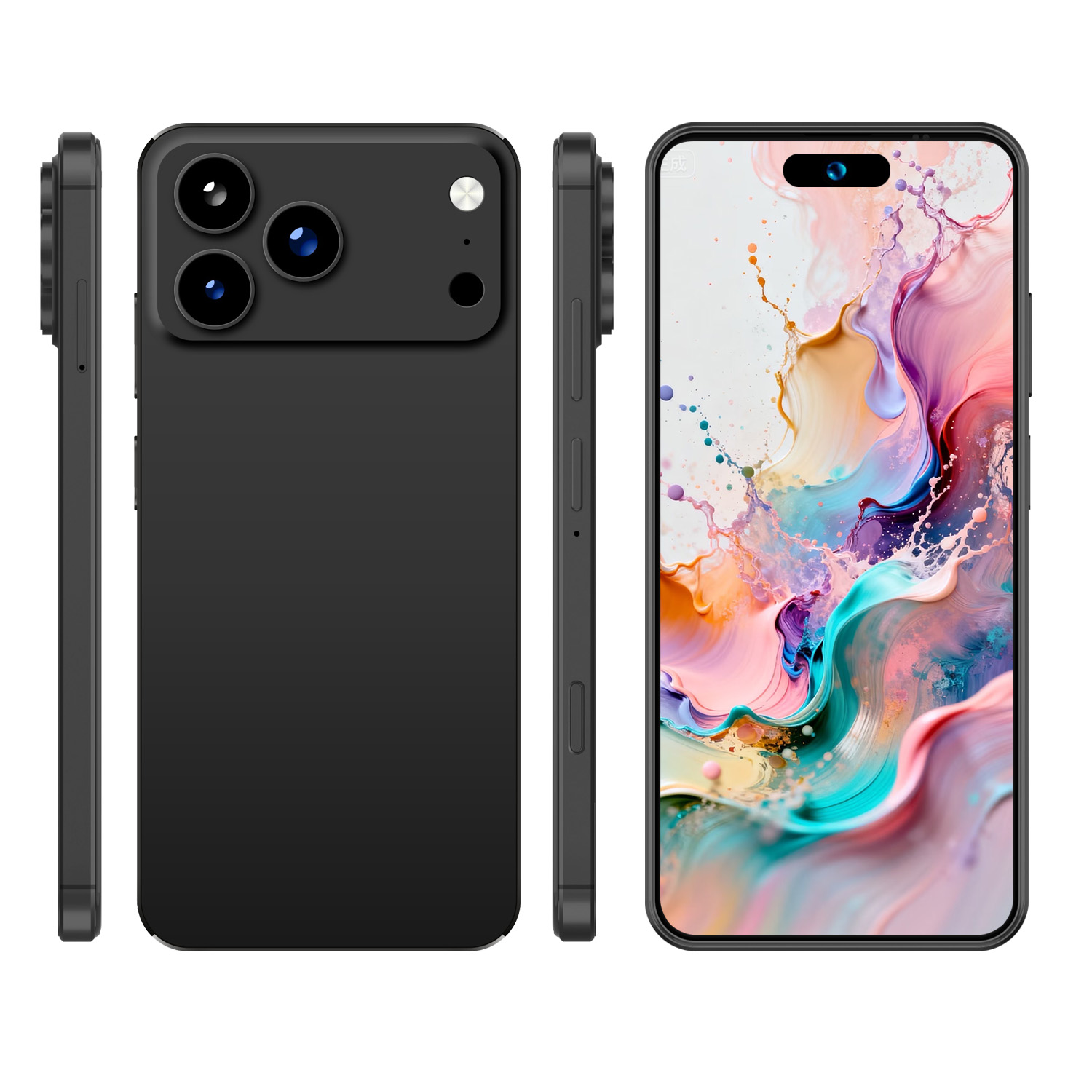 Smartphone A17 Pro Botão da câmera 6,7 Dual SIM Armazenamento expansível 128 GB 3+256 GB