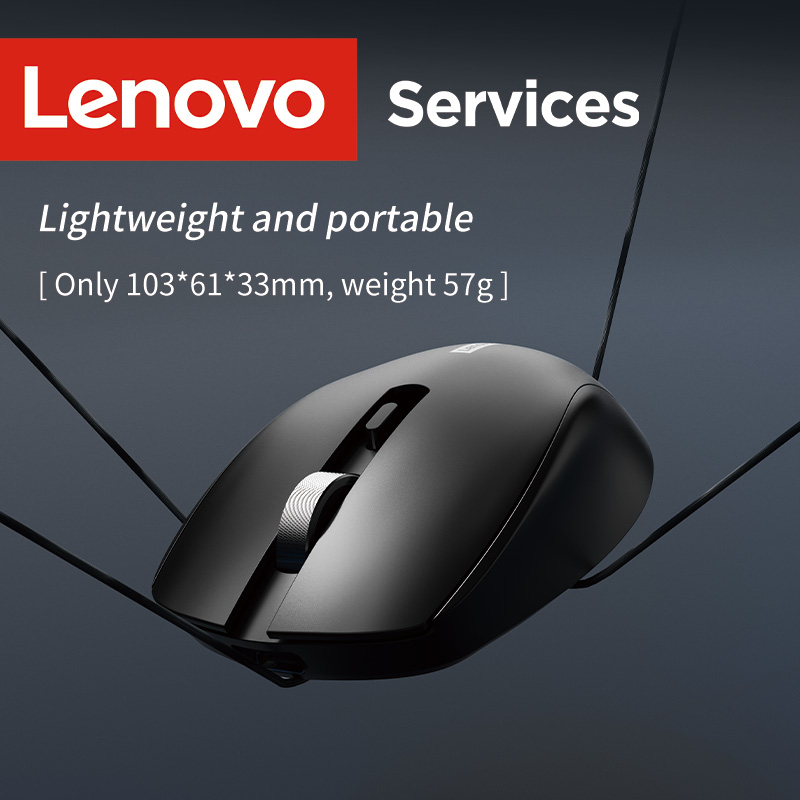 Mouse Sem Fio Empresarial Lenovo: Design Ergonômico Silencioso, 2.4G & Multi-Plataforma – Pilhas Não Incluídas