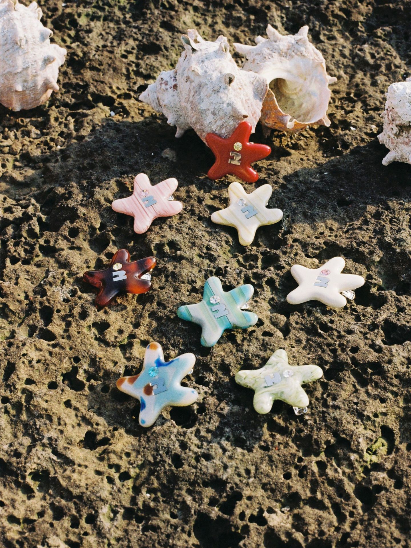 Tapi Star Nova Cor Franja Hairpin Starfish Headband Grampo De Cabelo Bonito