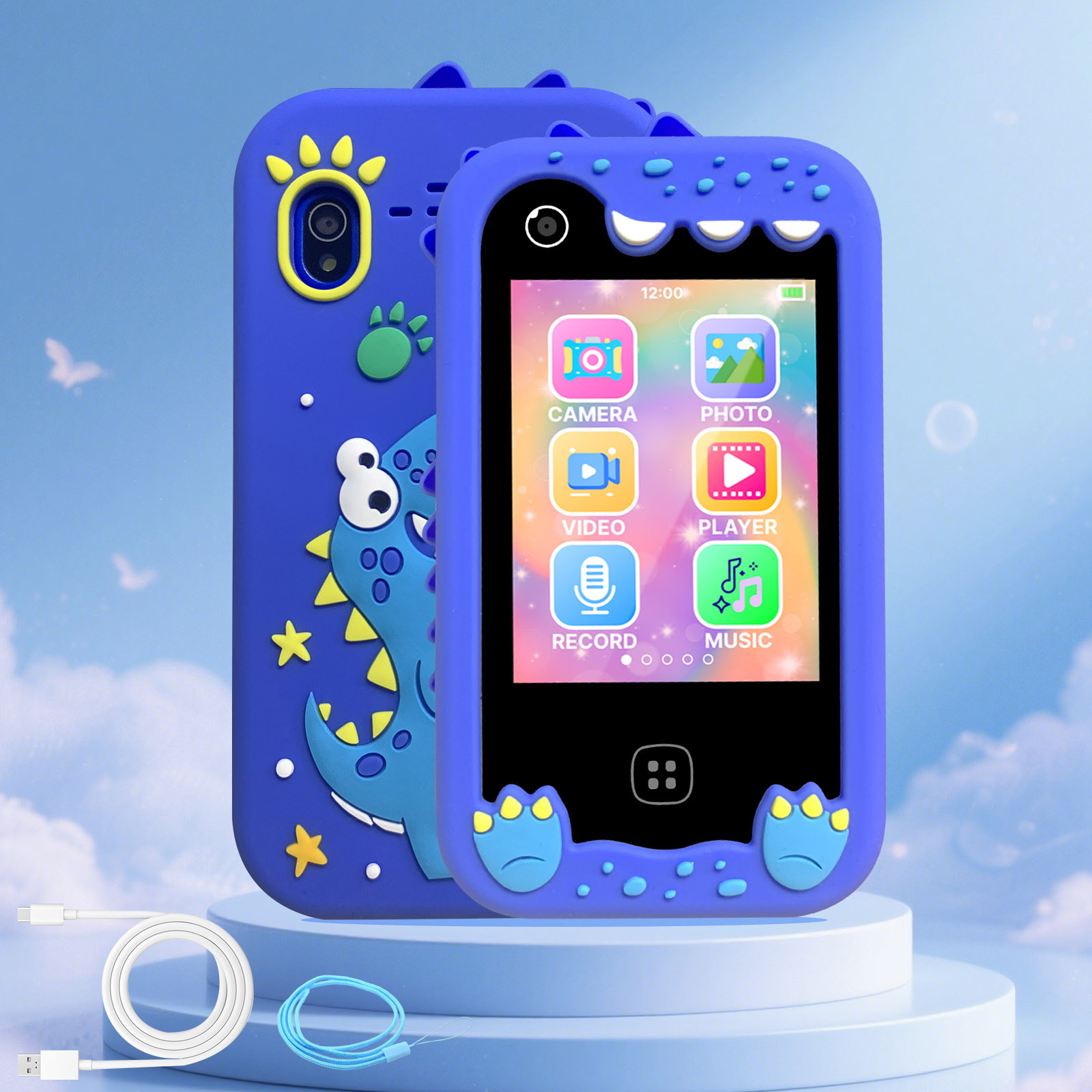 Smartphone infantil, presente criativo e surpreendente para crianças, telefone educativo touchscreen adequado para 3-10