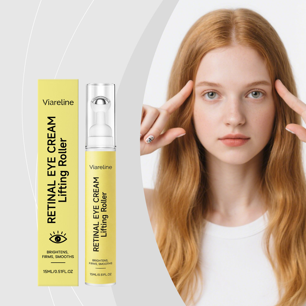 Creme Retinol para os Olhos com Cafeína & Bakuchiol para Área dos Olhos Fina, Massagem Suave Diária 15ml, Atualizado