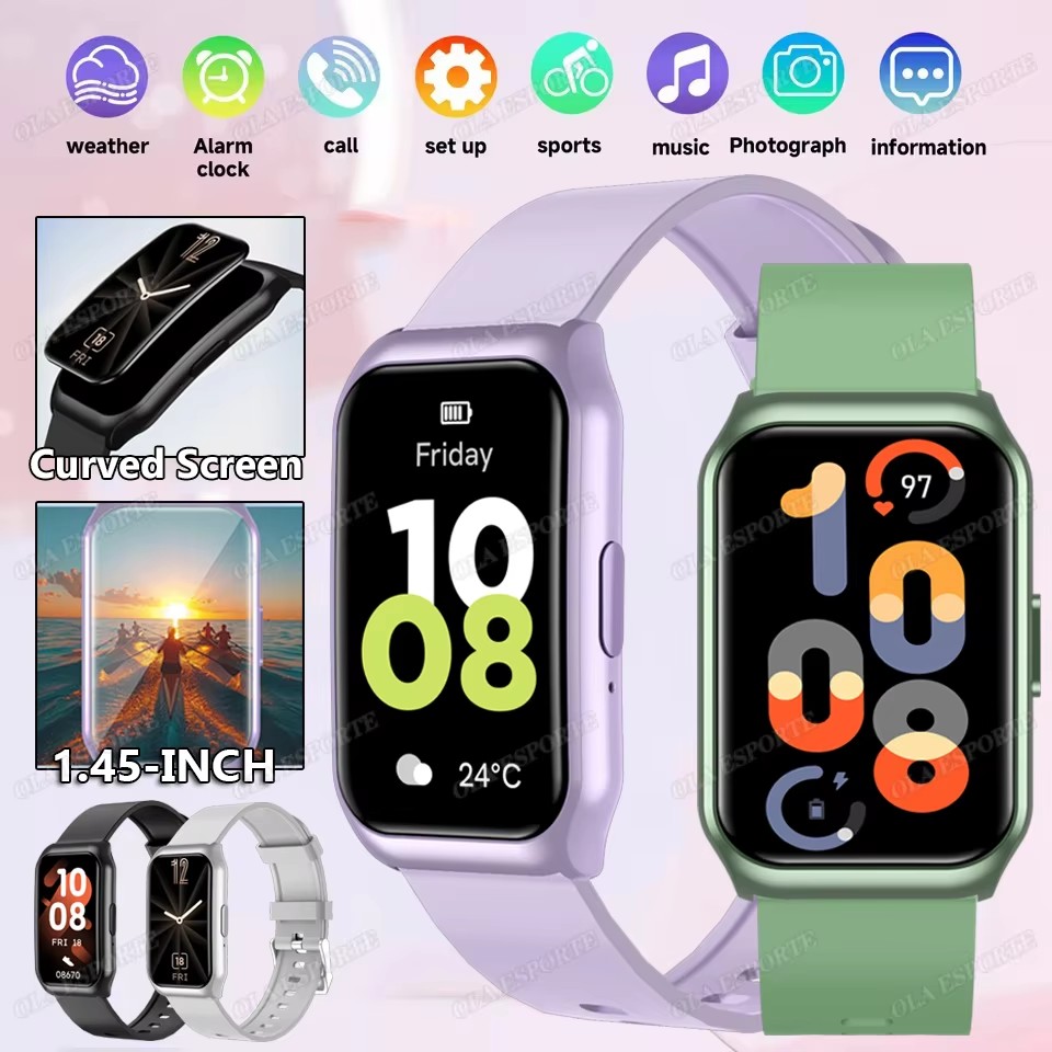 Tela Curva Smartwatch 2026 Novo, à Prova d'Água, Monitor de Sono, Saúde, Esportes, com Monitor de Frequência Cardíaca,