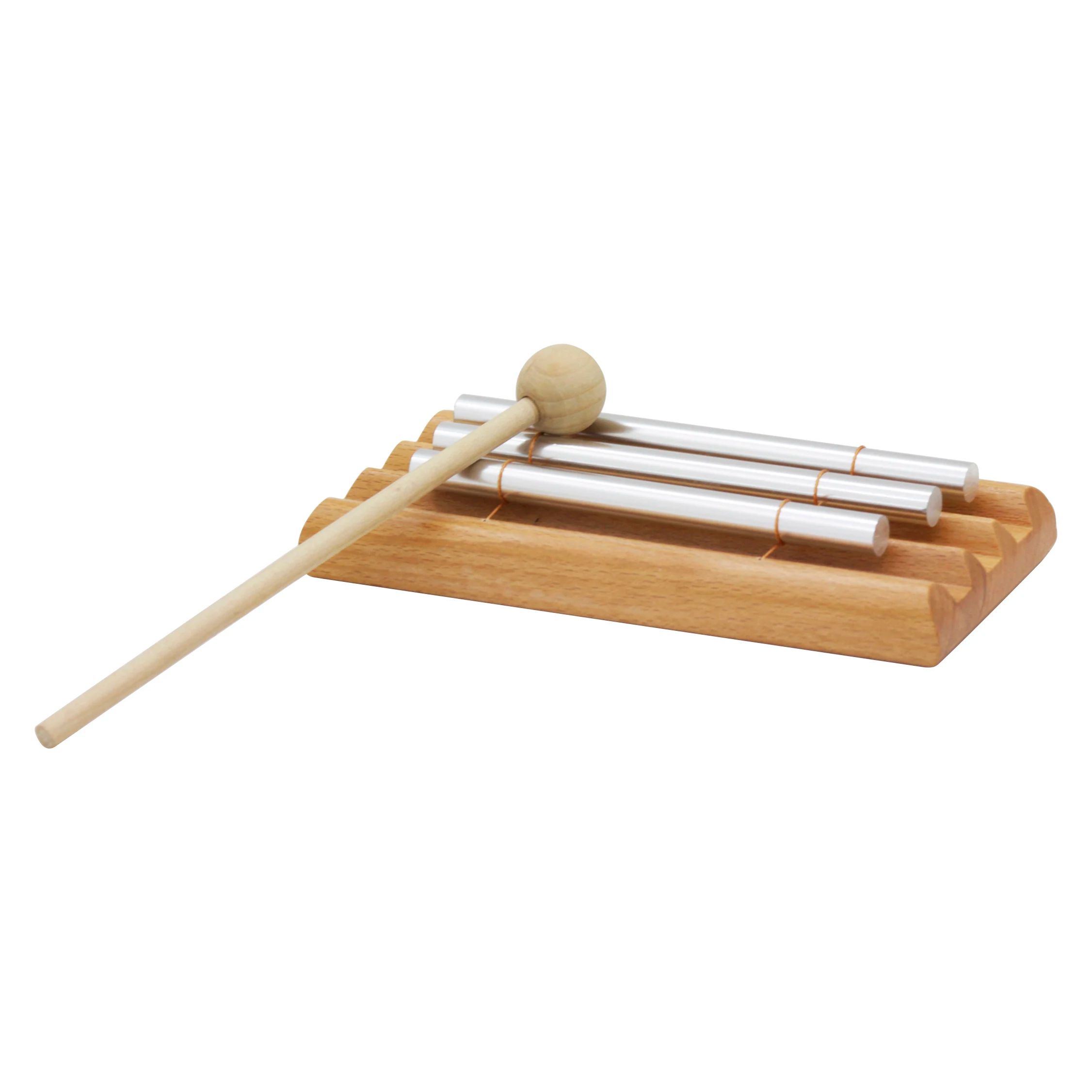 IRIN 3 Tons Carrilhões de Vento de Mesa, Carrilhão de Meditação, Sino de Vento de Madeira com Mallet, Instrumento de