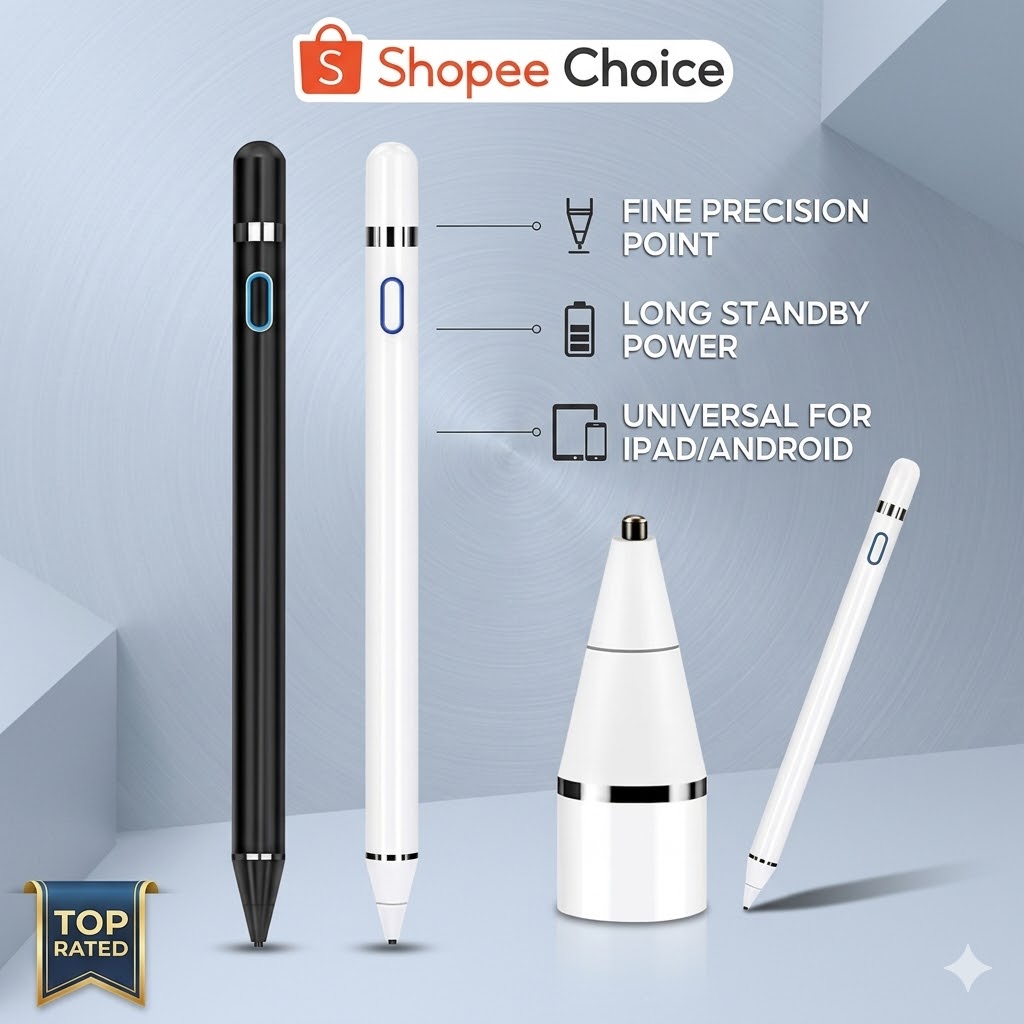 Caneta Stylus Universal Para Tablets Android/iOS/Windows De Tela Sensível Ao Toque Compatível Com iPad , Apple Pencil