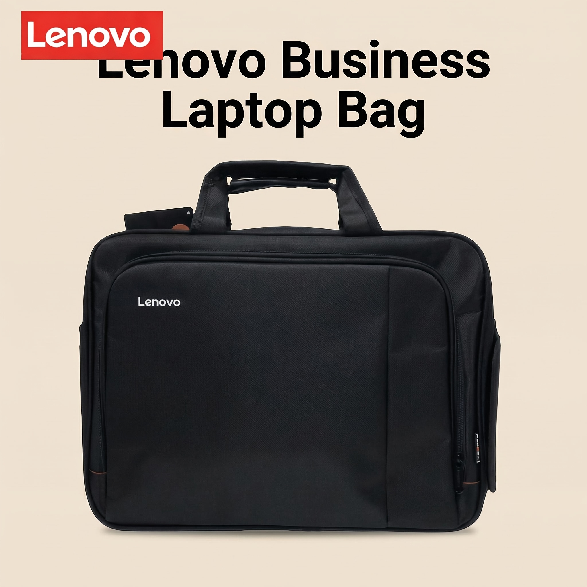 Bolsa para Laptop Empresarial Lenovo, Pasta 15,6 polegadas Resistente a Choques e Água, Bolsa Tiracolo com Alça