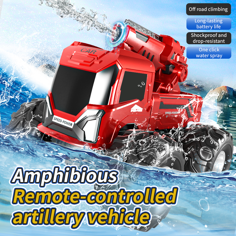 JJRC Q226 Anfíbio de quatro rodas off-road RC pode lançar canhão de água, brinquedos elétricos competitivos para várias