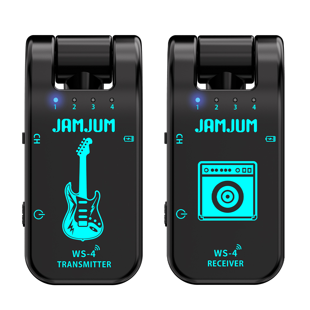 Sistema De Guitarra Sem Fio Transmissor E Receptor De Latência Ultrabaixa De 2.4 Ghz Para Baixo Teclados Elétrica ​