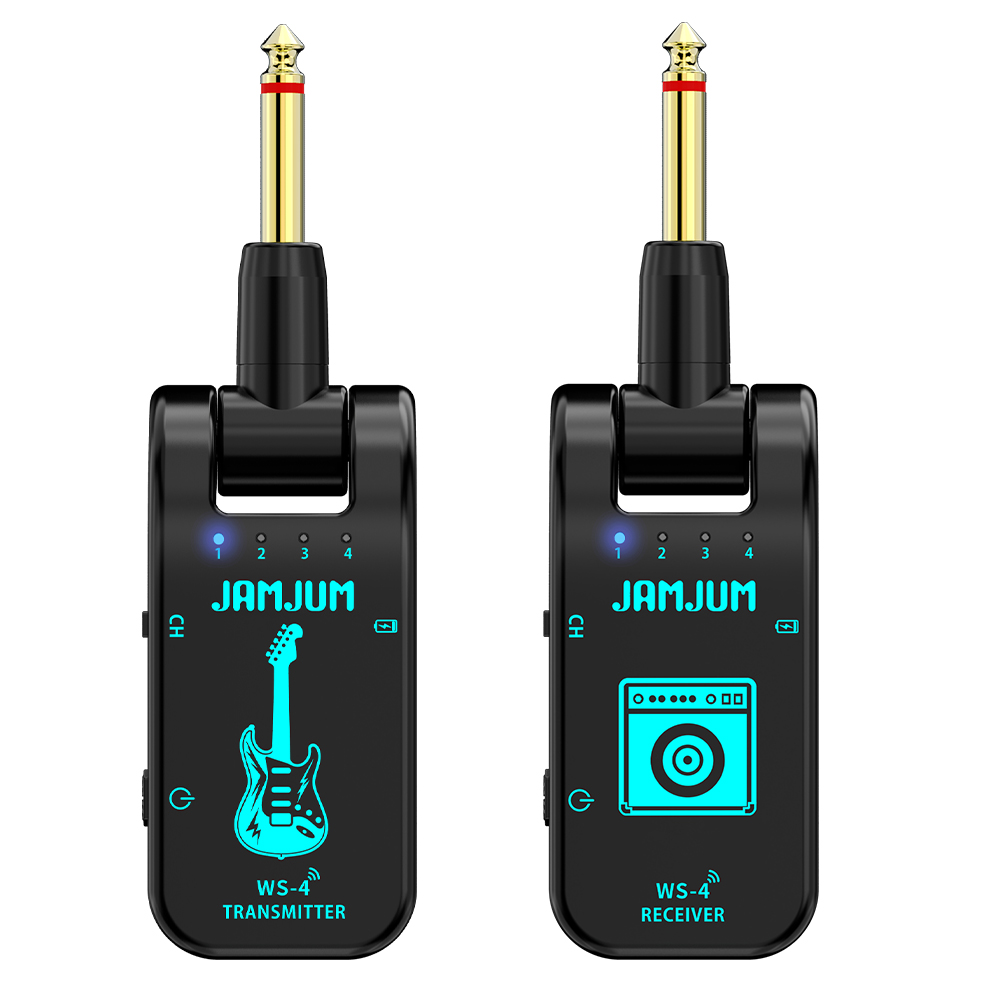 Sistema De Guitarra Sem Fio Recarregável De 8 Canais 2.4G , Receptor Transmissor De Áudio Para Baixo Elétrica , Baixa La