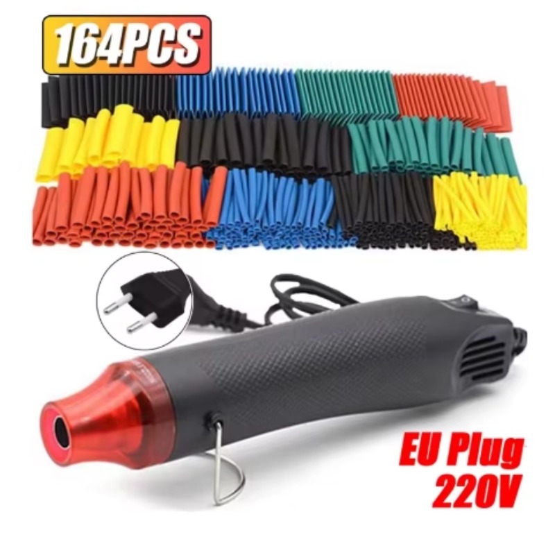 Um Conjunto De Kit De Tubulação Termo Retrátil De 164 Unidades , Envoltório De Fio De Tubo De Poliolefina De Proporção 2