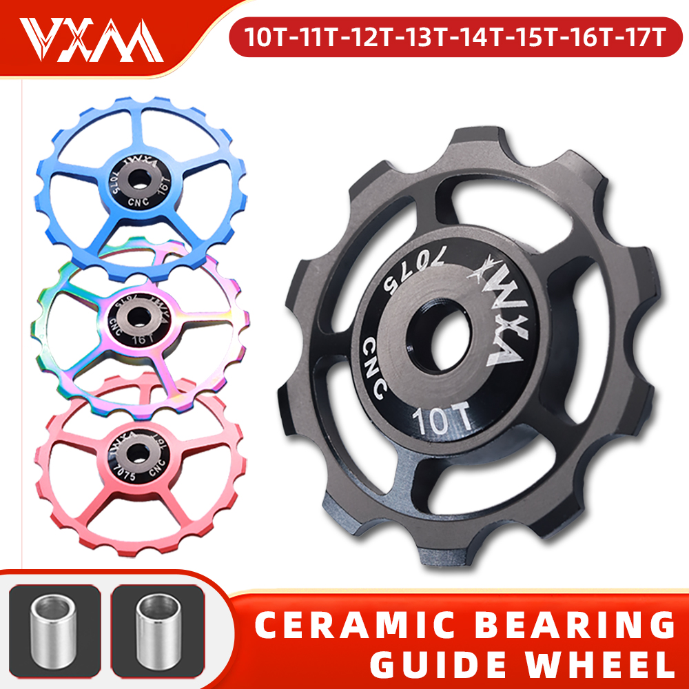 Polia Guia de Alumínio CNC VXM Cerâmica Jockey Wheel 10-16D Traseira MTB Road