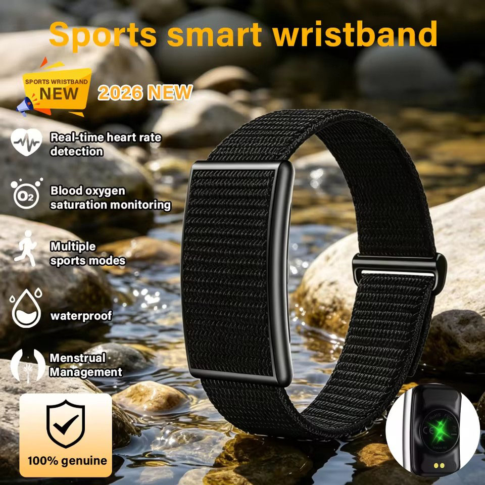 Novo Smartwatch sem Tela para Homens – Fitness, Monitor Cardíaco, À Prova D’Água, Compatível com Android e iOS, 2026